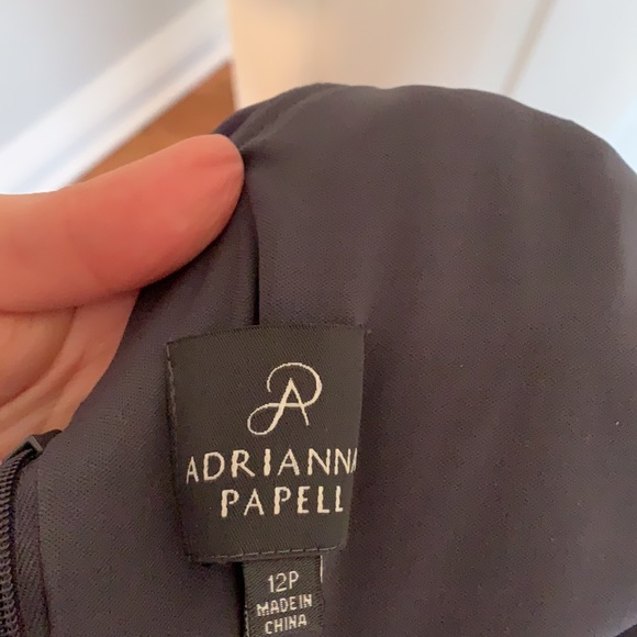 Adrianna Papell slate grey dress - Picture 5 of 5